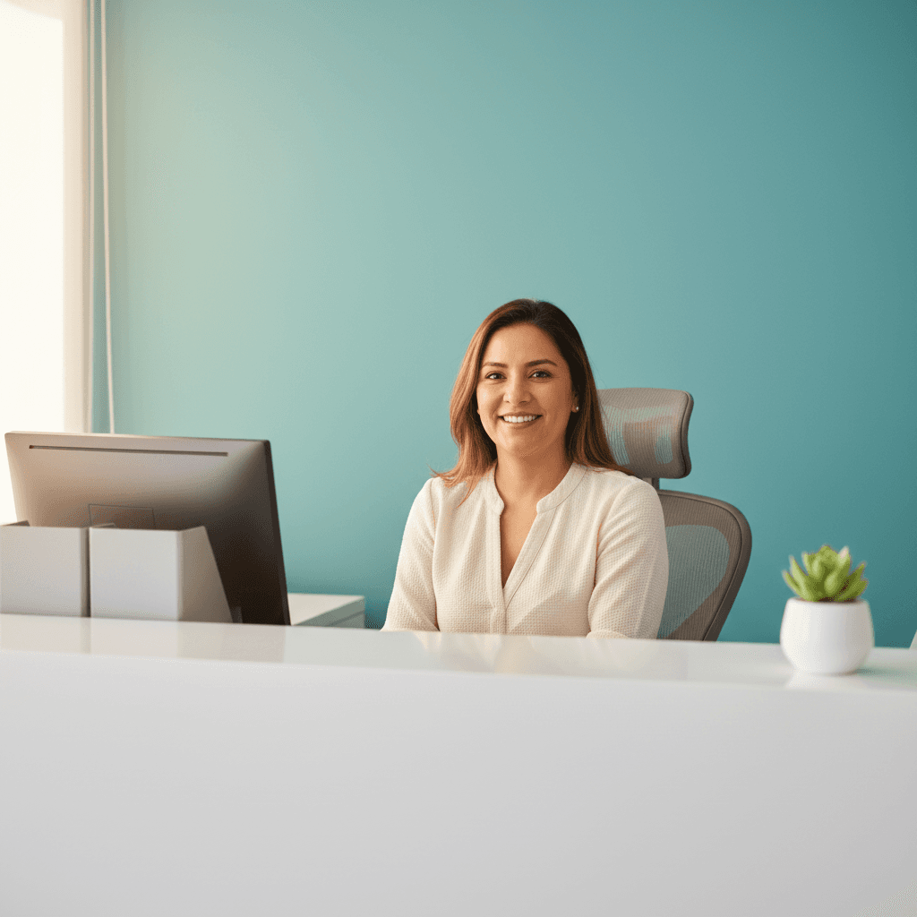 Welcoming reception area of National Bookkeeping Company® office in McAllen